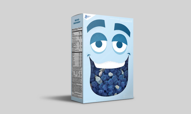minimalistic cereal packaging idea